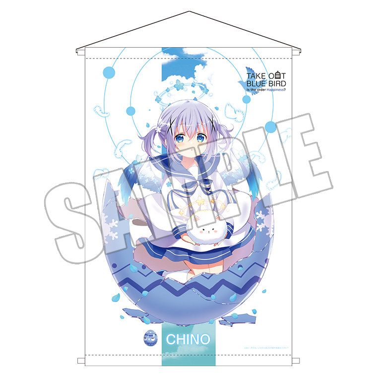 ごちうさ チノ 缶バッジ TAKE OUT BLUE BIRD ご注文はOIOIですか？』新宿