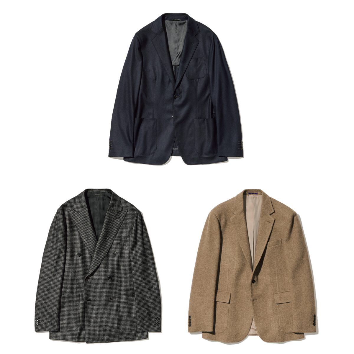 ジョルジオ アルマーニ、ラルフ ローレン、ブリオーニ。至極のカシミヤ