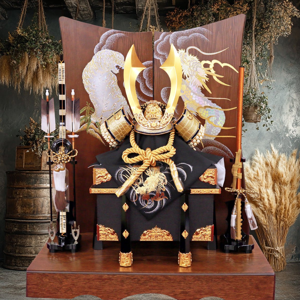 横幅85cm｜翠鳳作 本作り着用兜 斬｜おしゃれで斬新｜五月人形