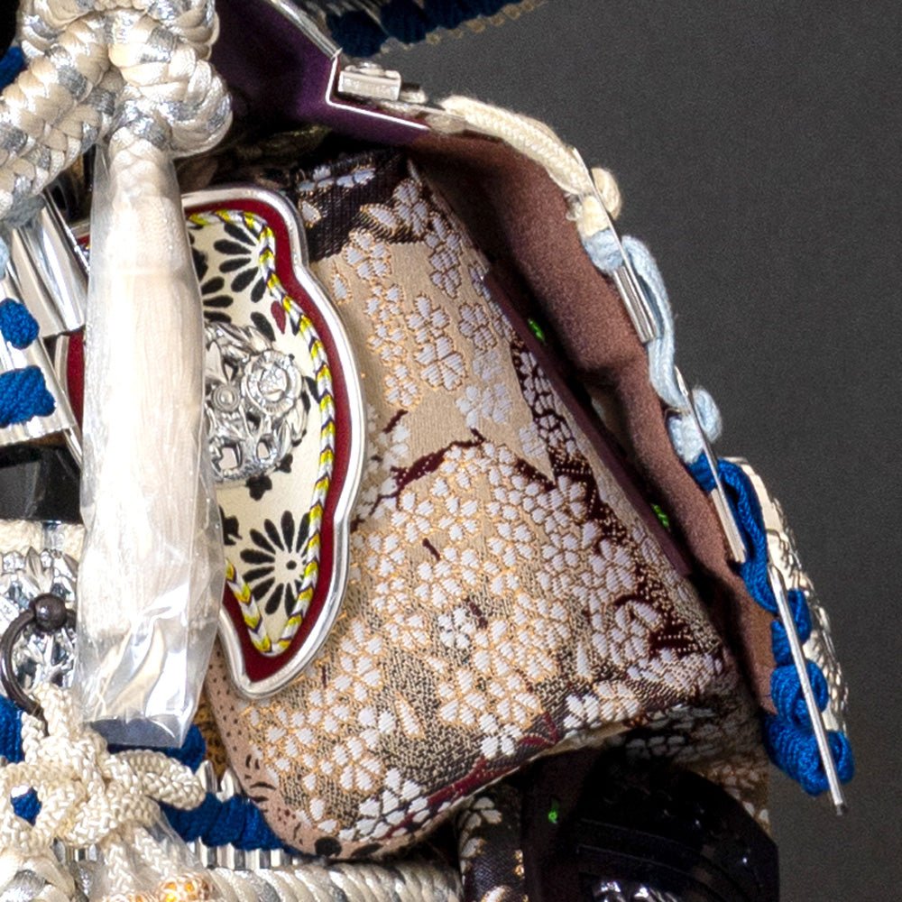 横幅85cm｜翠鳳作 10号青段鎧 ｜青色 ｜モダンで斬新な五月人形｜青い