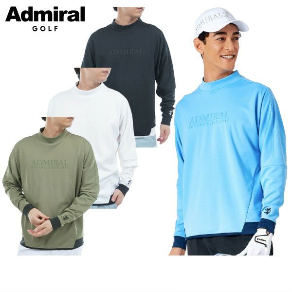 新品 Admiral GOLF ストレッチ ハイネックシャツ保温性抜群 新品
