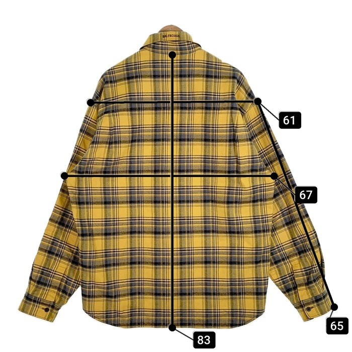 BALENCIAGA バレンシアガ 22AW オーバーサイズ リバーシブルフランネル