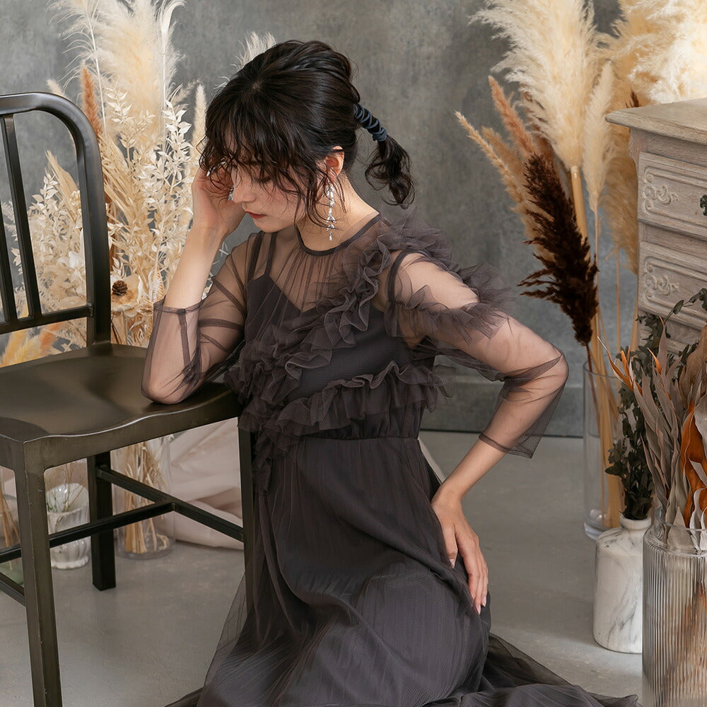 epic day（エピックデイ）公式 300140 チュールサッシュレイヤード