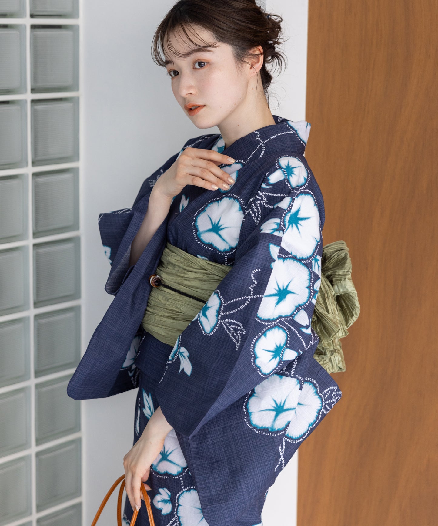 こだわり 浴衣 5点セット (浴衣/帯/下駄/腰紐/着付け冊子) 浴衣