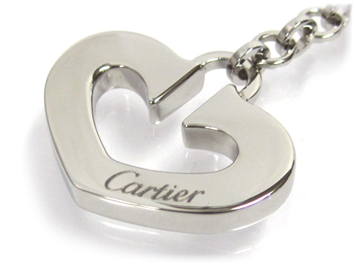 カルティエ キーホルダー /ハート モチーフ キーリング T1220254