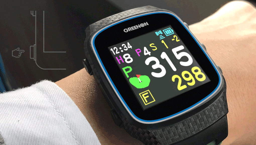 新品】 グリーンオン ゴルフ ザ・ゴルフウォッチ ノルム II プラス 黒