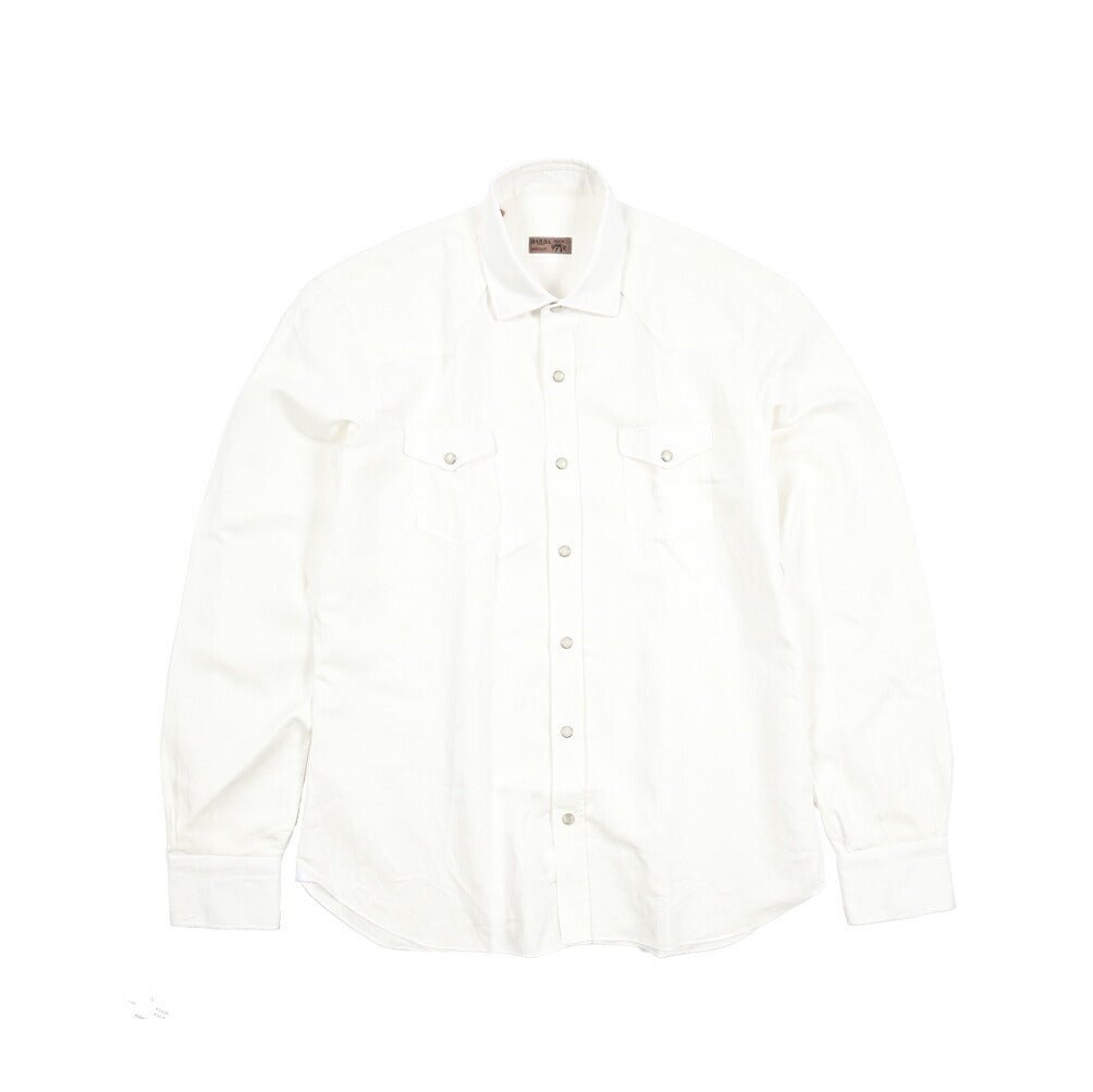 BARBA バルバ / DANDYLIFE リネン100% ホリゾンタルカラーシャツ