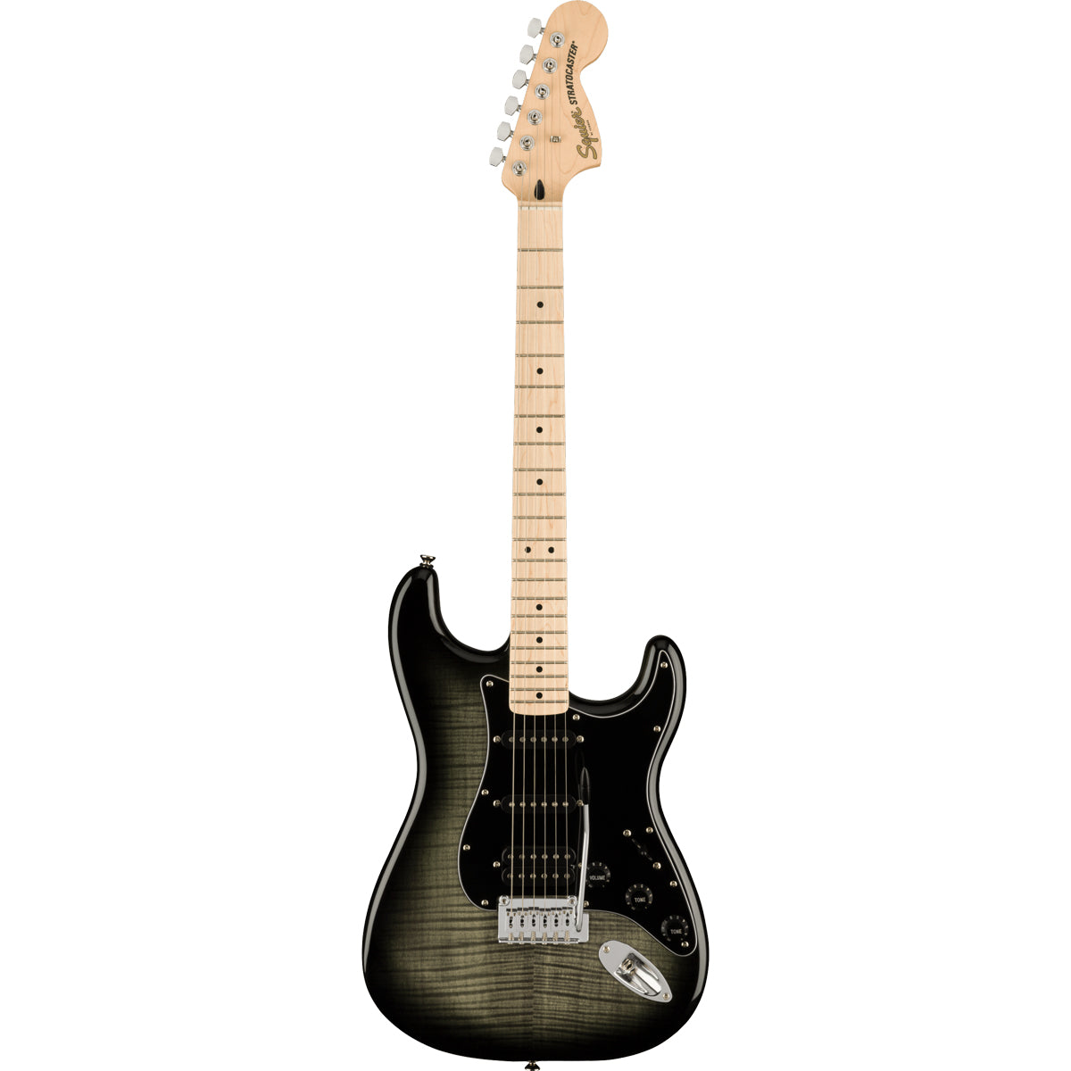 Squier Affinity Series Stratocaster FMT HSS Black Burst - Guitarworks
