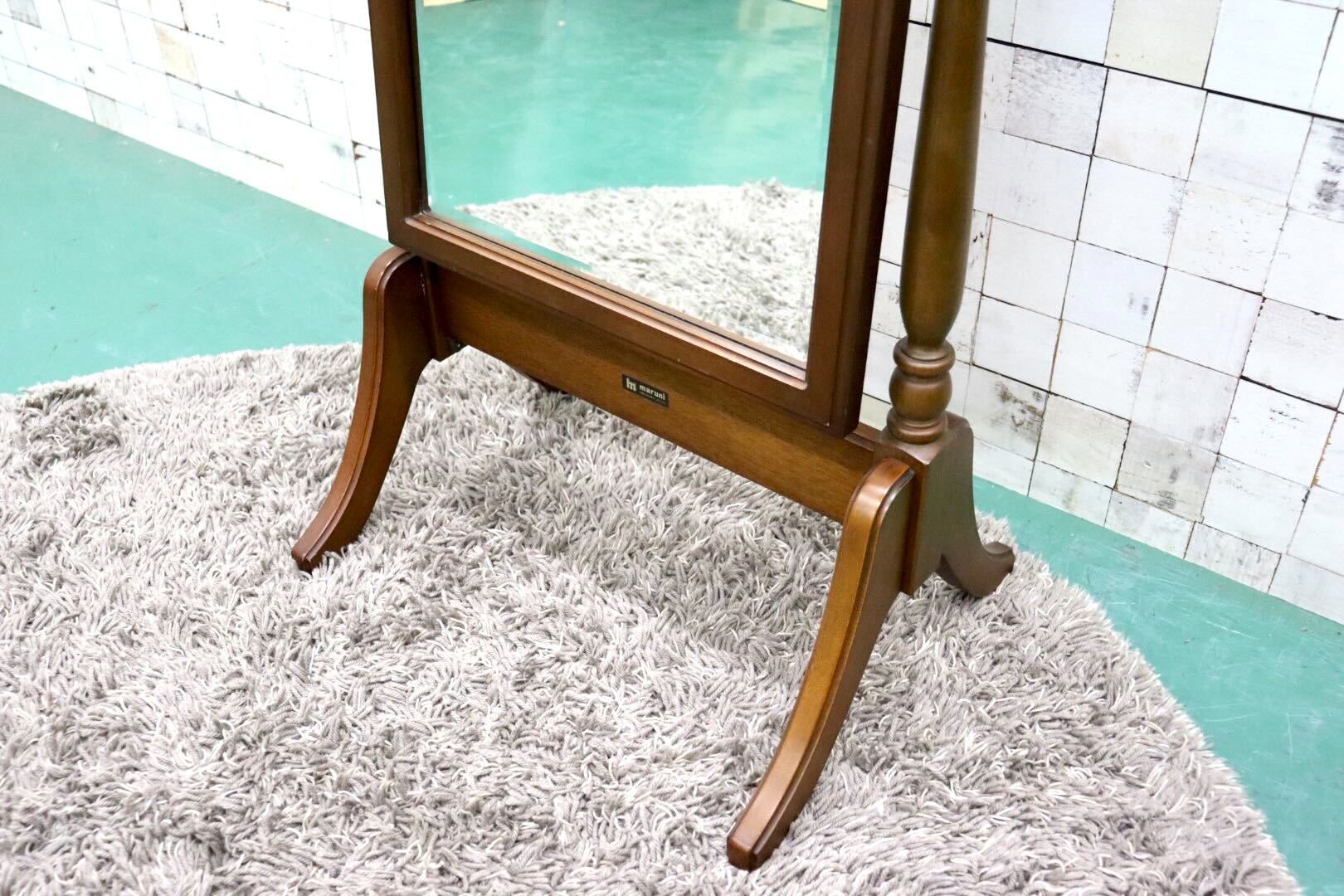 GMGS136○maruni / マルニ 地中海 スタンドミラー 全身鏡 姿見