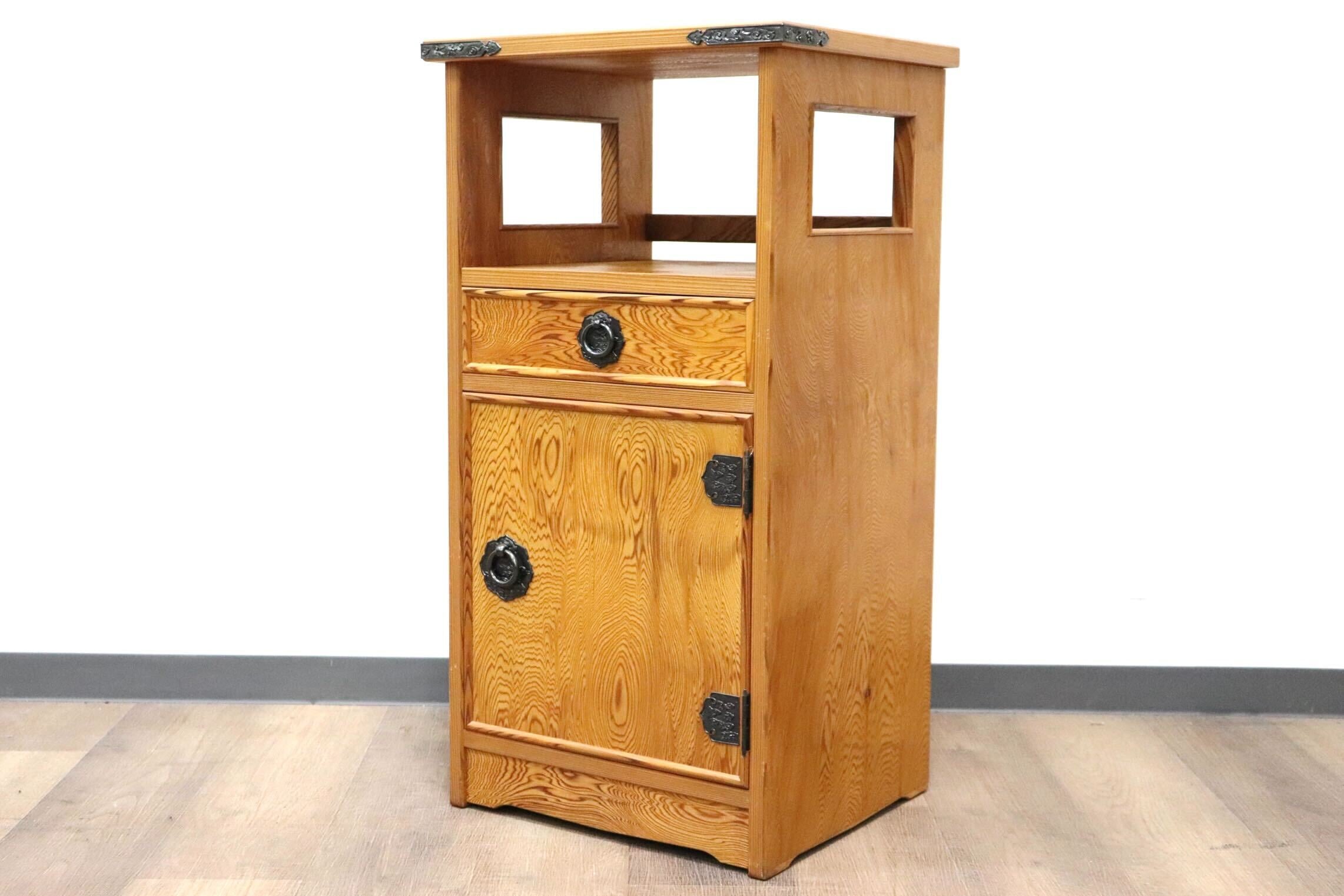 GMGK36○世界遺産屋久杉 最高級 電話台 TEL台 飾り棚 花台 収納家具