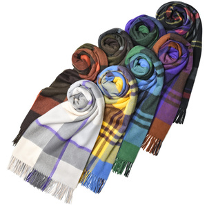 SALE】Joshua Ellis（ジョシュア エリス）カシミアチェック大判