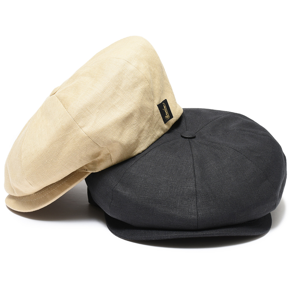 Borsalino（ボルサリーノ）リネンソリッド8パネルキャスケット B15113E