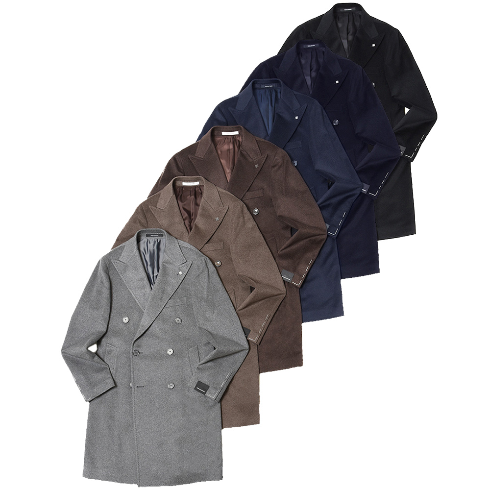 SALE】TAGLIATORE（タリアトーレ）カシミアフランネルダブルチェスター