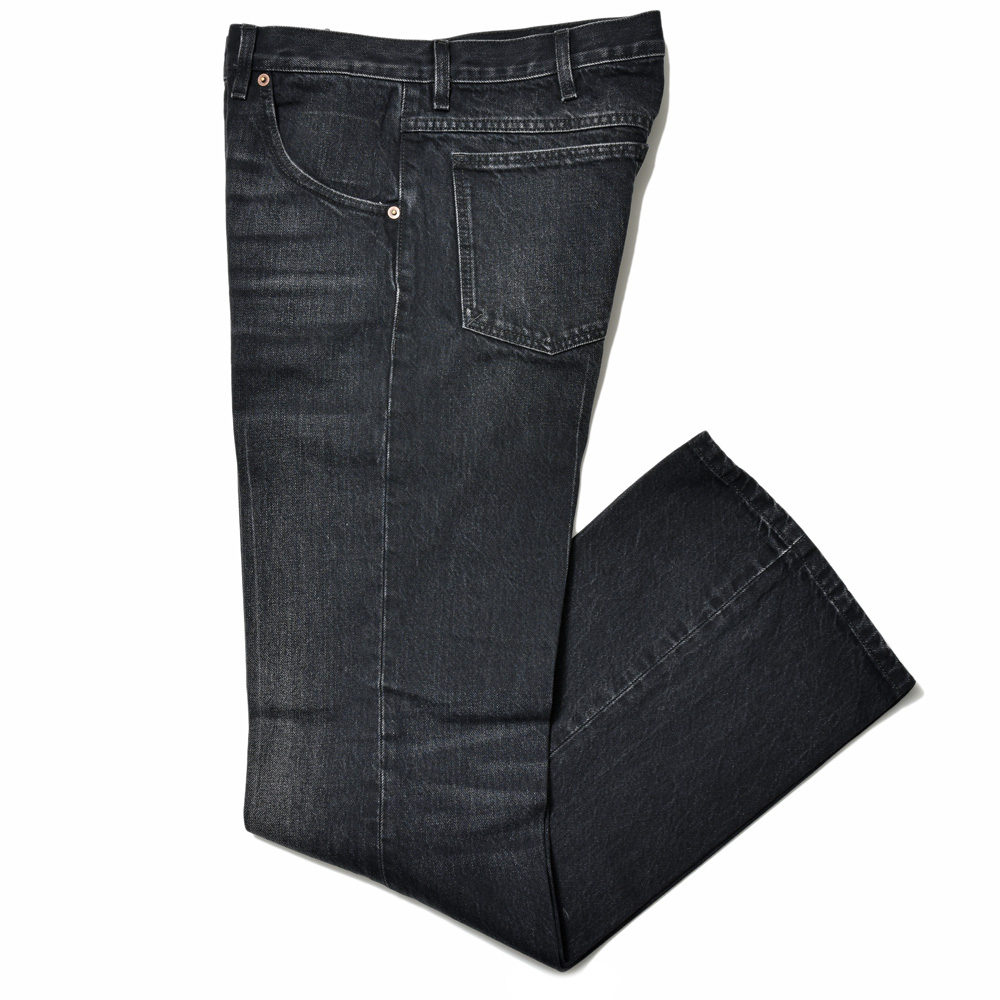 HUSBANDS（ハズバンズ）ウォッシュドコットンフレアデニム H10 JNFL