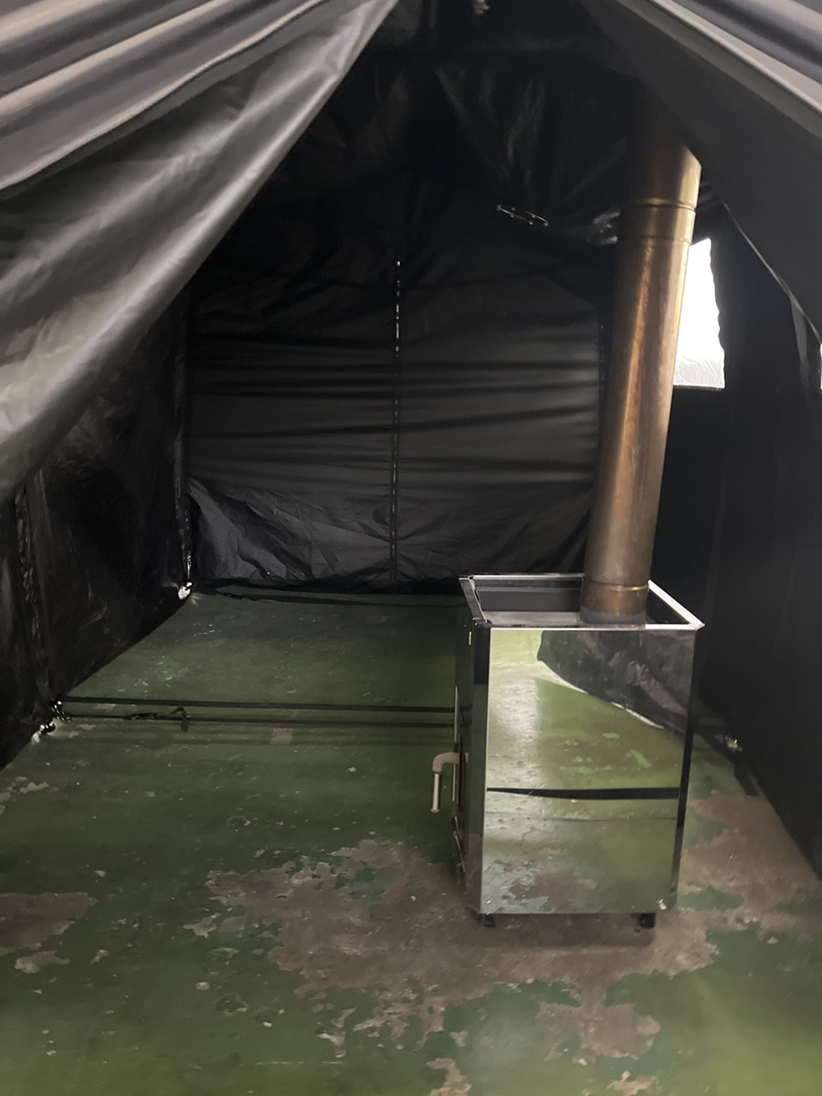 テントサウナ ICOYA(2連) ストーブセット(中古品)｜トレーニングマシン