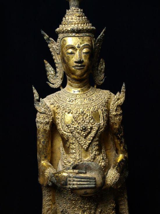 東南アジア美術 宝冠仏立像 ラタナコーシン 19世紀 タイ仏陀