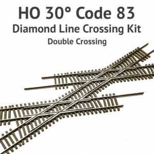 Diamond Line HO Scale, 30° Code 83 Double Crossing kit