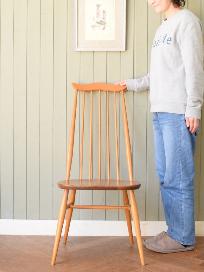 アーコールのゴールドスミスチェア（カスタード色・タグ付き・座面L