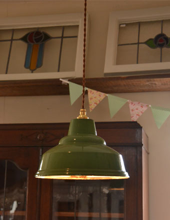 1940年代のアンティーク ペンダントライト （器具セット付き）(x-015-z