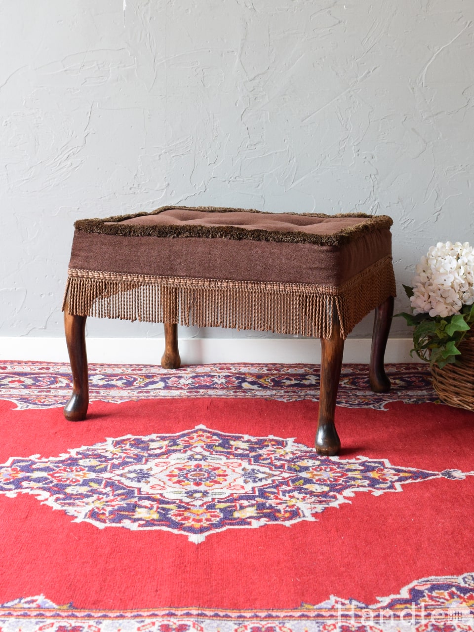 アンティーク風スツール（ピンク）(k-442-c)｜アンティークチェア・椅子