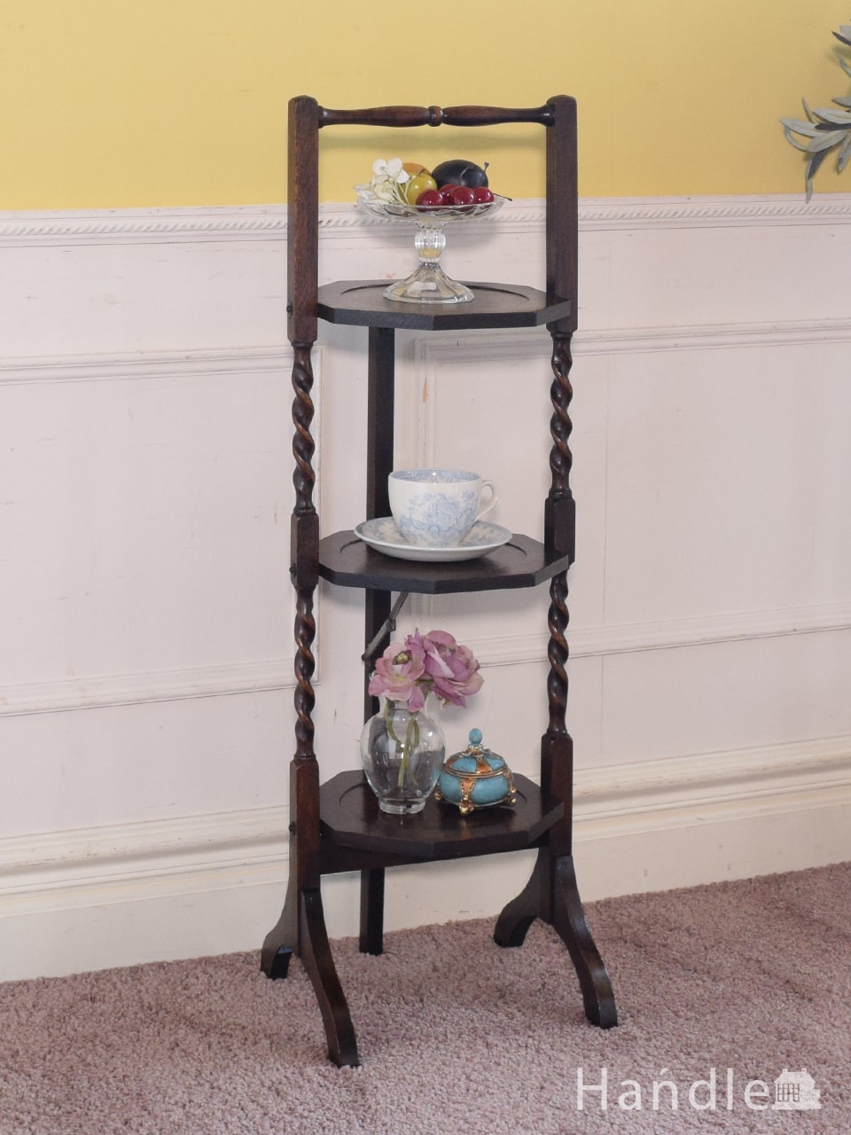 英国から届いたアフタヌーンティーケーキスタンド、ツイストの