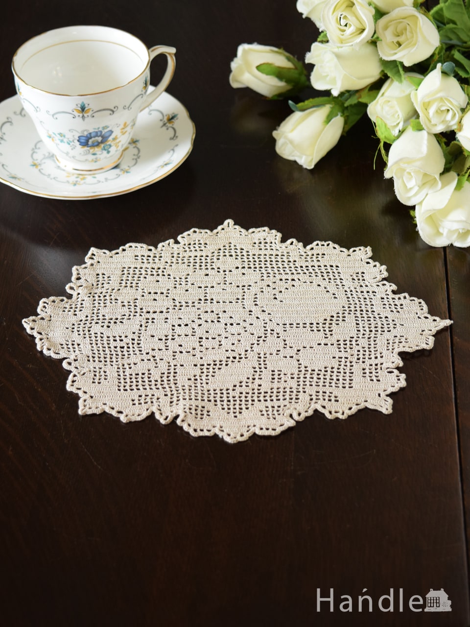 フランスのアンティーク雑貨、フルーツ模様が可愛いクロッシェレースの