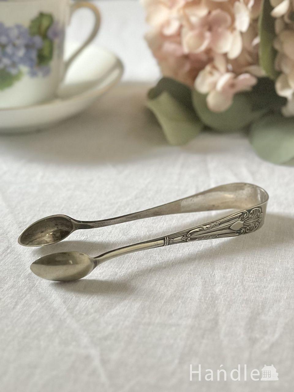 英国シルバープレート、銀のアンティークバターディッシュ（バター