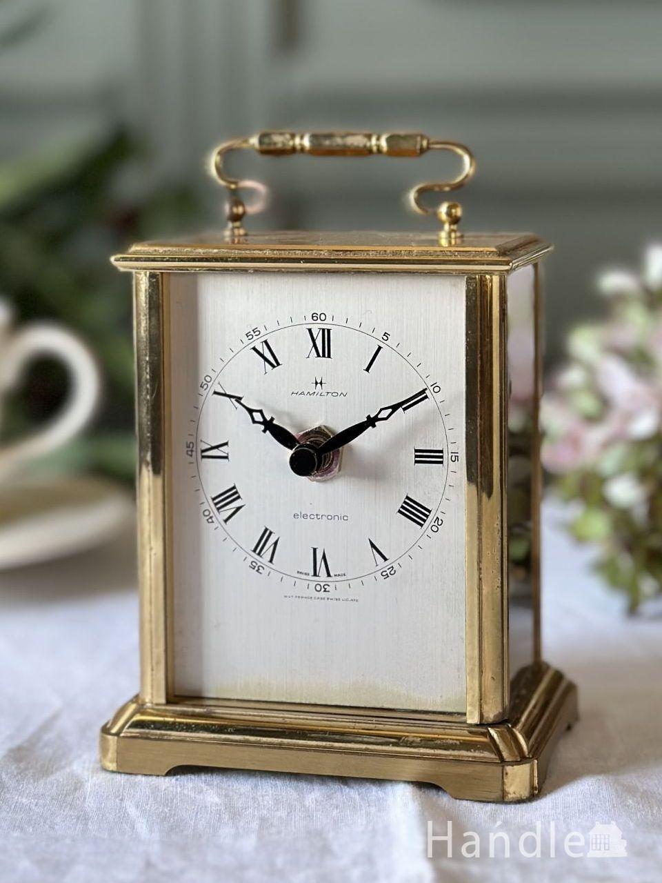 インダストリアルなアンティーク壁掛け時計（ブラック）、Pragotron