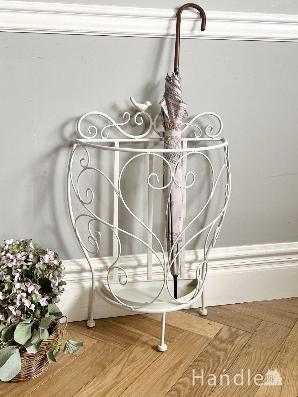 アンティーク調のおしゃれな傘立て、真鍮のアンブレラスタンド(n15-018