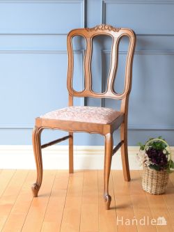 フランスアンティーク猫脚ダイニングチェア/イス/ラッシュシート(90-83