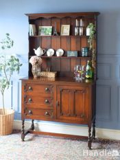 デンマークのヴィンテージ家具、デスク付きのブックシェルフ（本棚