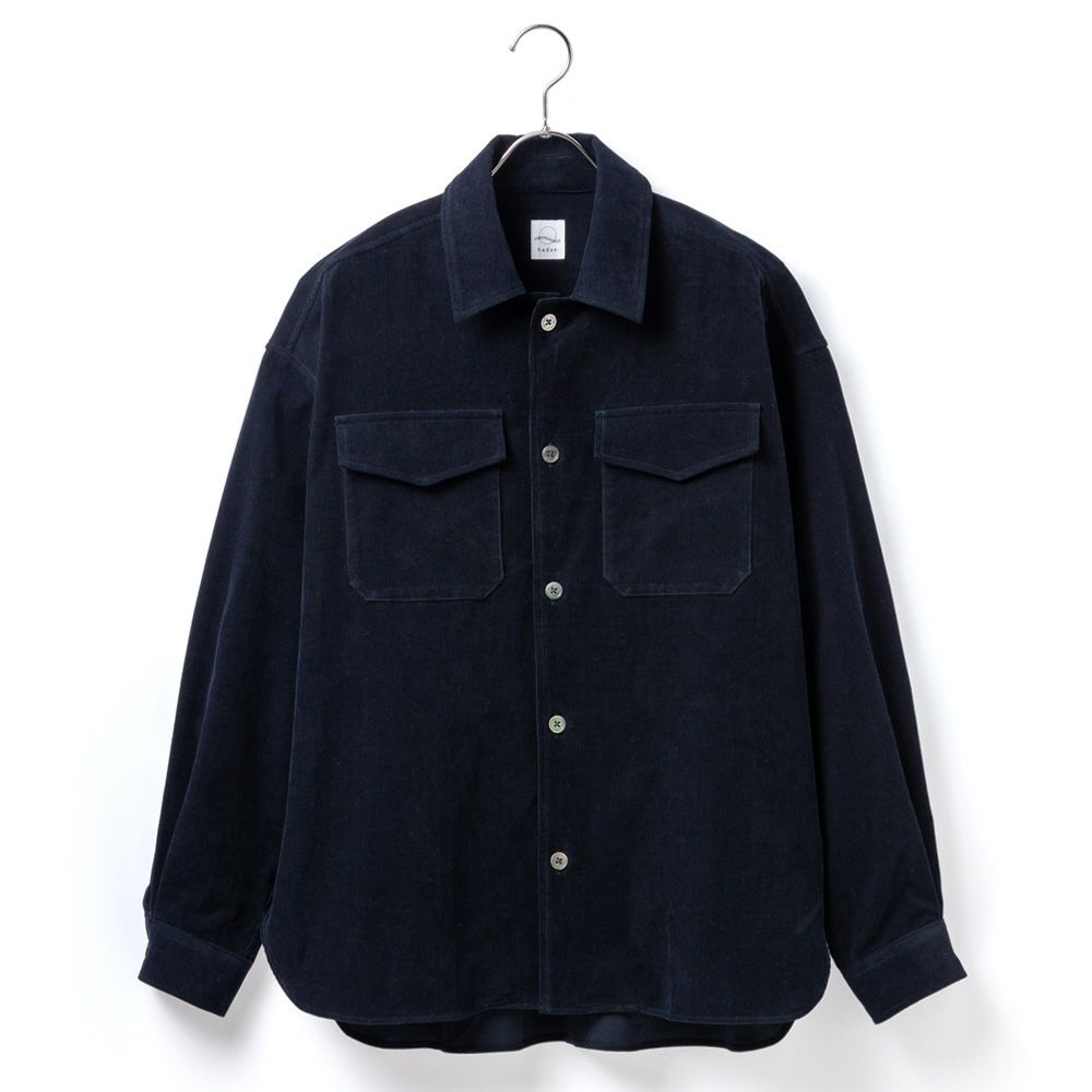 近江晒/コーデュロイ メンズ ライトジャケット ネイビー | hadae