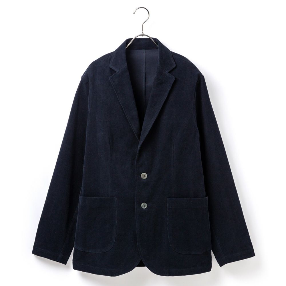 近江晒/コーデュロイ メンズ ライトジャケット ネイビー | hadae