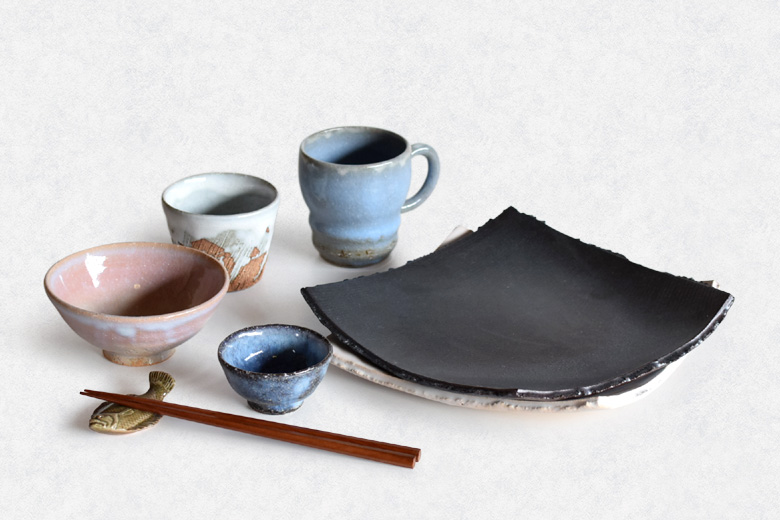 幸右衛門窯「萩絵大皿5枚揃え」 幸右衛門窯「萩絵大皿5枚揃え」 幸右