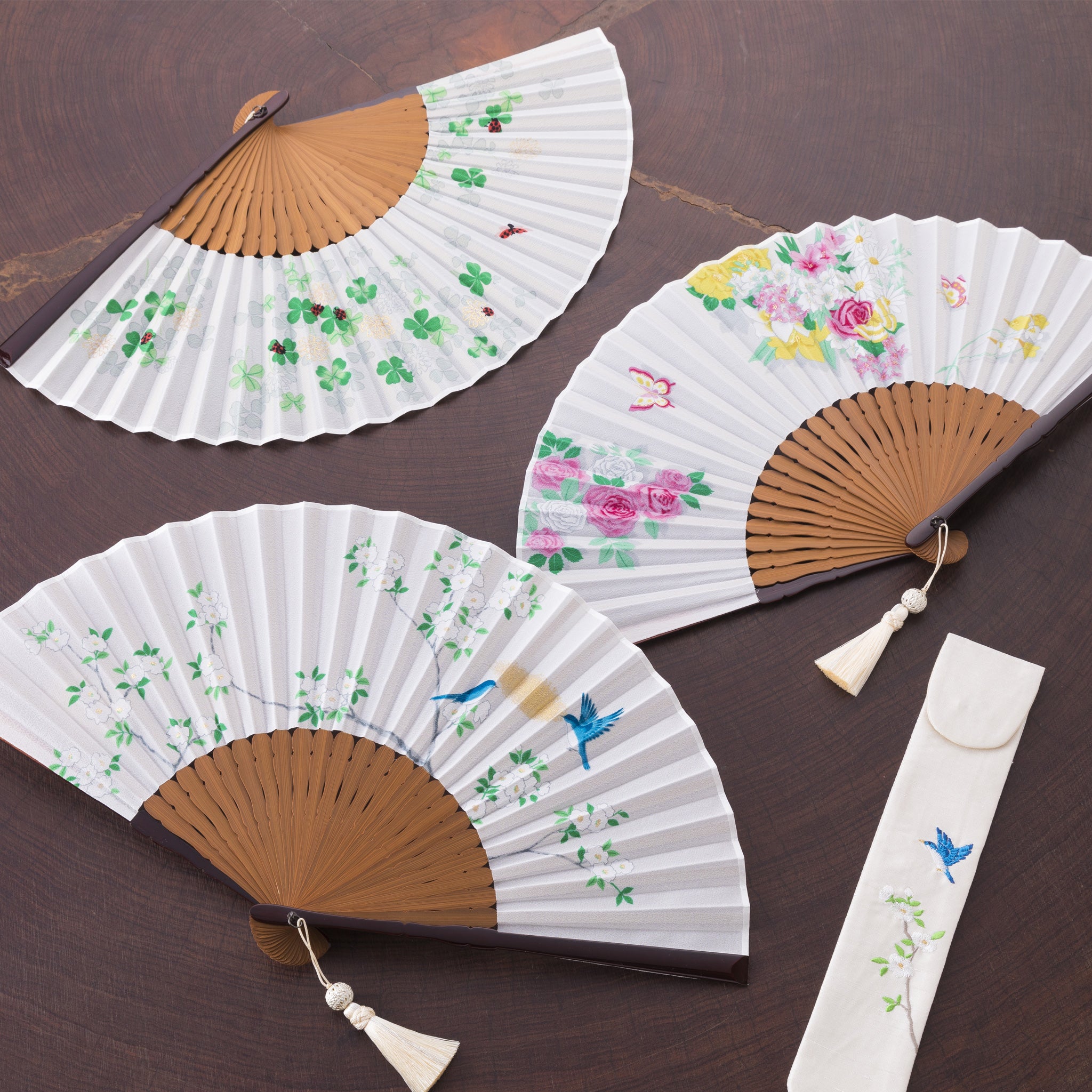 京友禅 彩染 扇子セット（全3種類） – 白竹堂オンラインショップ