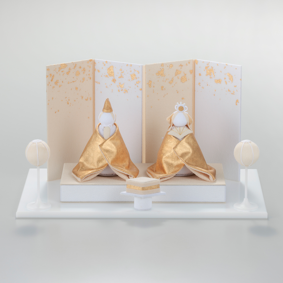 箔一 hakuichi 金箔 金沢箔 金沢 工芸品 金沢箔布細工 雛人形 白雛