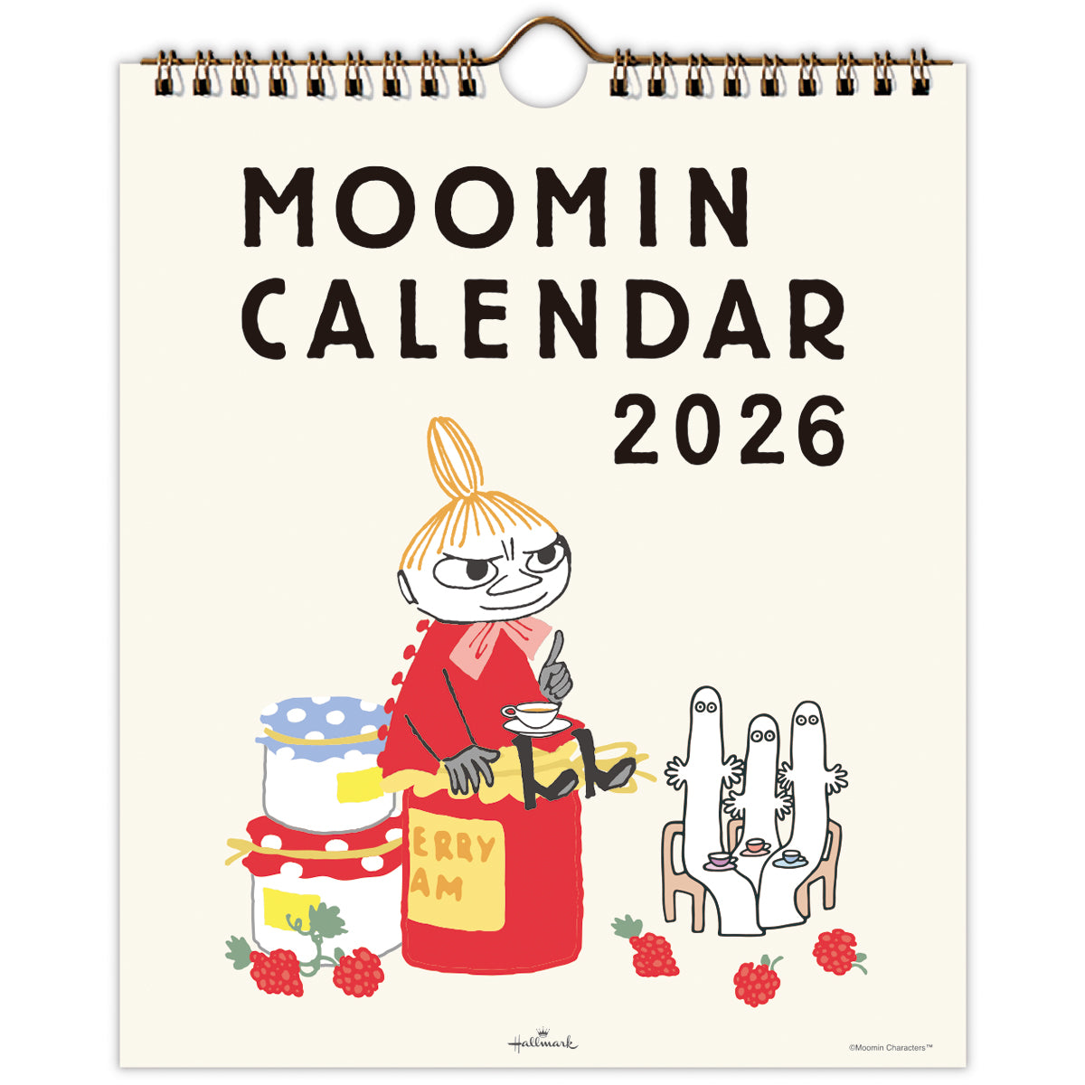 ムーミン リトルミイ縦型【壁掛け｜二つ折りカレンダー小 2026】日本