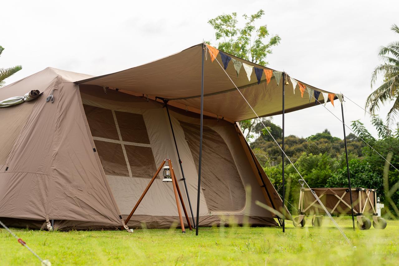 終了＞【おしゃれで簡単設営】ロッジ型ワンタッチテントをセールでお得