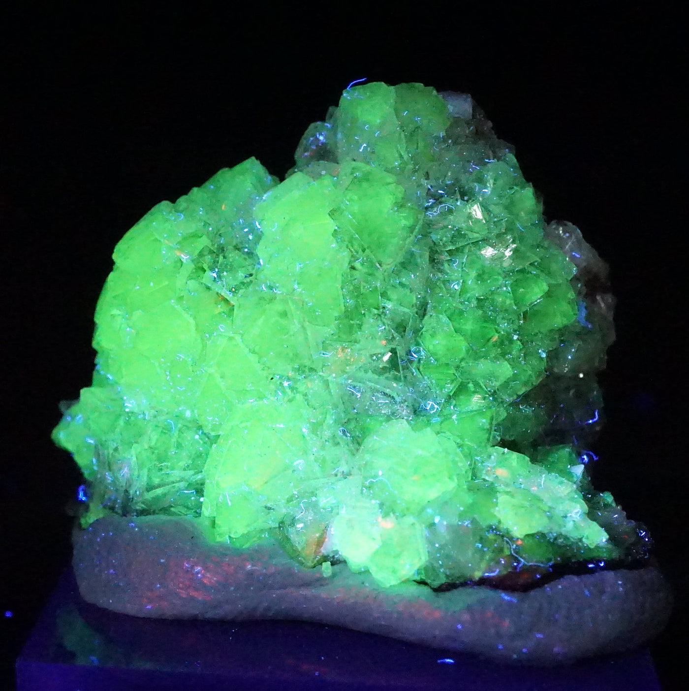 アダマイト メキシコ産 蛍光鉱物 アダム石 ベラクルス鉱山 天然石