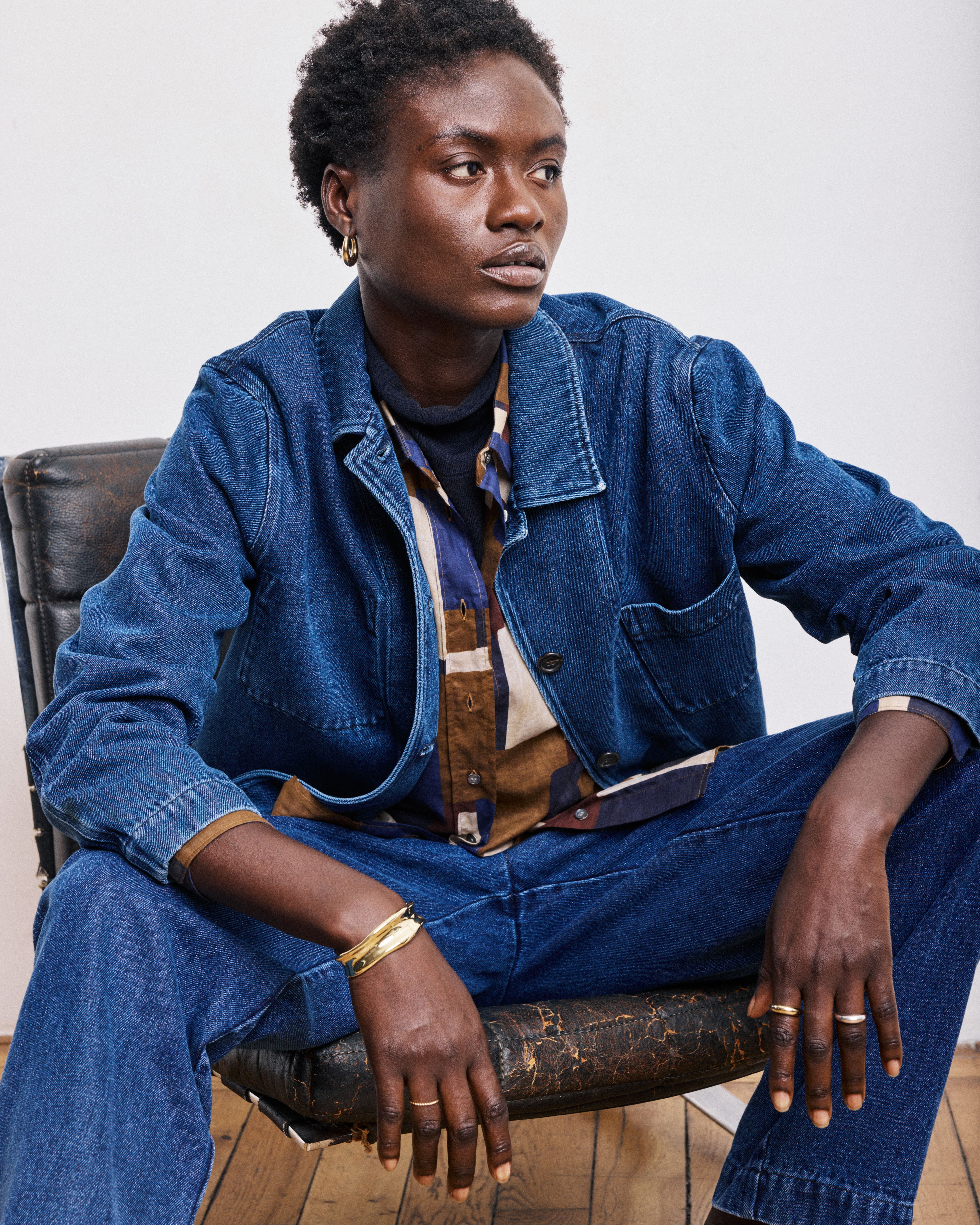 Verdi Women's Denim Blue Lyocell & Cotton Jacket BEVC615-01