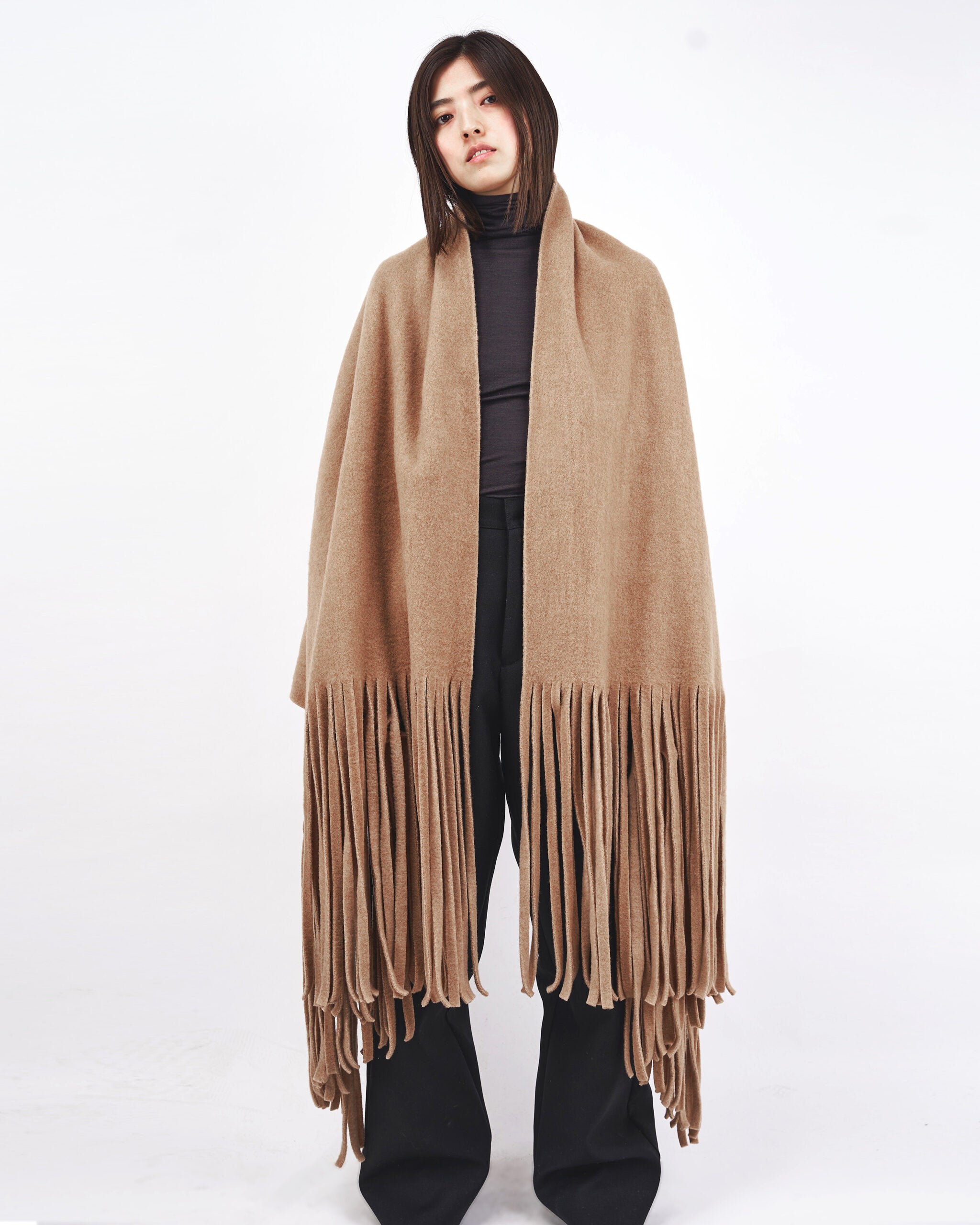HARUNOBU MURATA ハルノブムラタ アルパカ フリンジ ストール