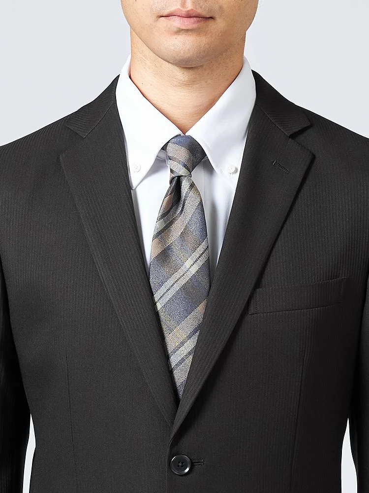 ファイテン EX-TEX+上下ウォッシャブル シャドーストライプ ブラック