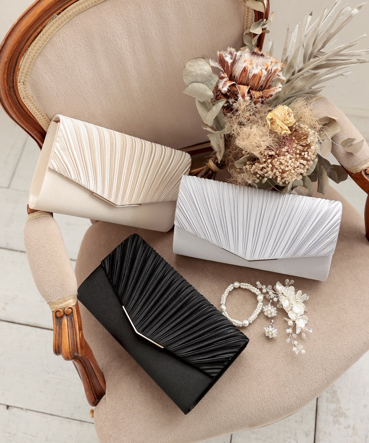 結婚式クラッチバッグ・パーティバッグ｜V字ミニプレートパーティー