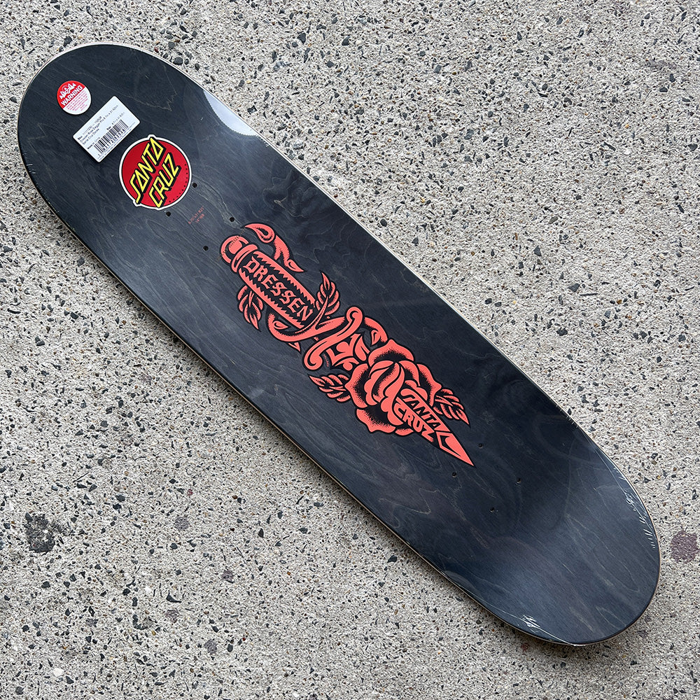 8.7in x 31.825in DRESSEN ROSE DAGGER PRO SKATEBOARD DECK – ハスコ