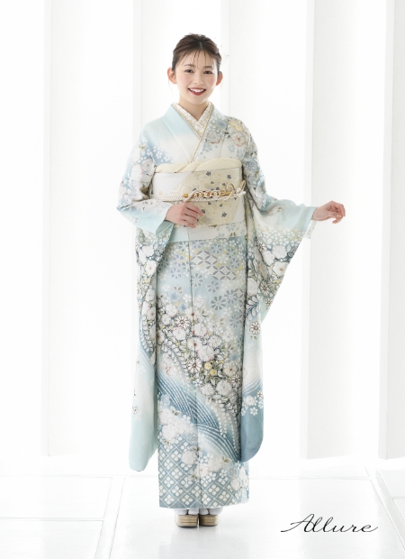 青/ブルー/白/ホワイト/古典柄/かわいい】の成人式振袖人気ランキング