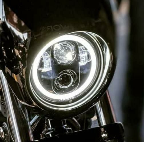 WMW プロジェクターLED 5-3/4インチ・ヘッドライト クローム |ハーレー