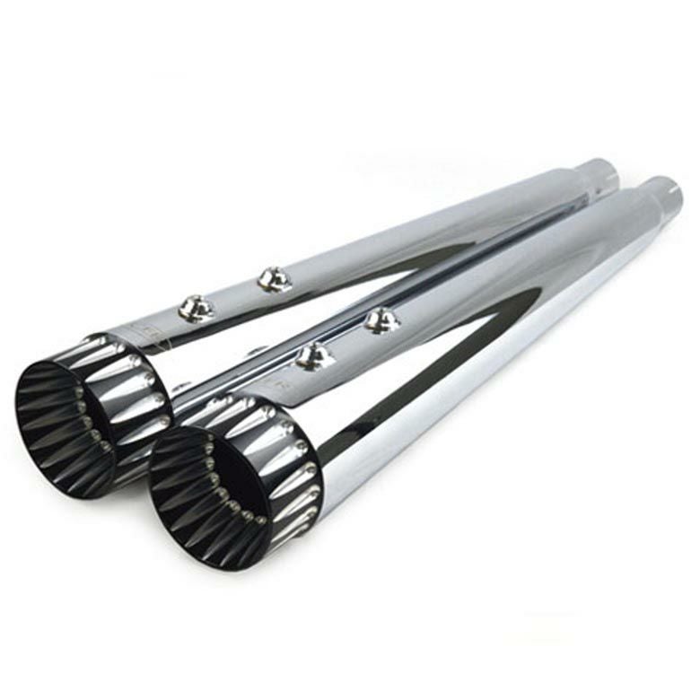 CFR M8ツーリング 4.5インチ スリップオンマフラー ダブルフルーテッド