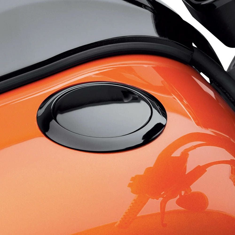 ハーレー、フラッシュ マウント フューエルキャップ ブラック