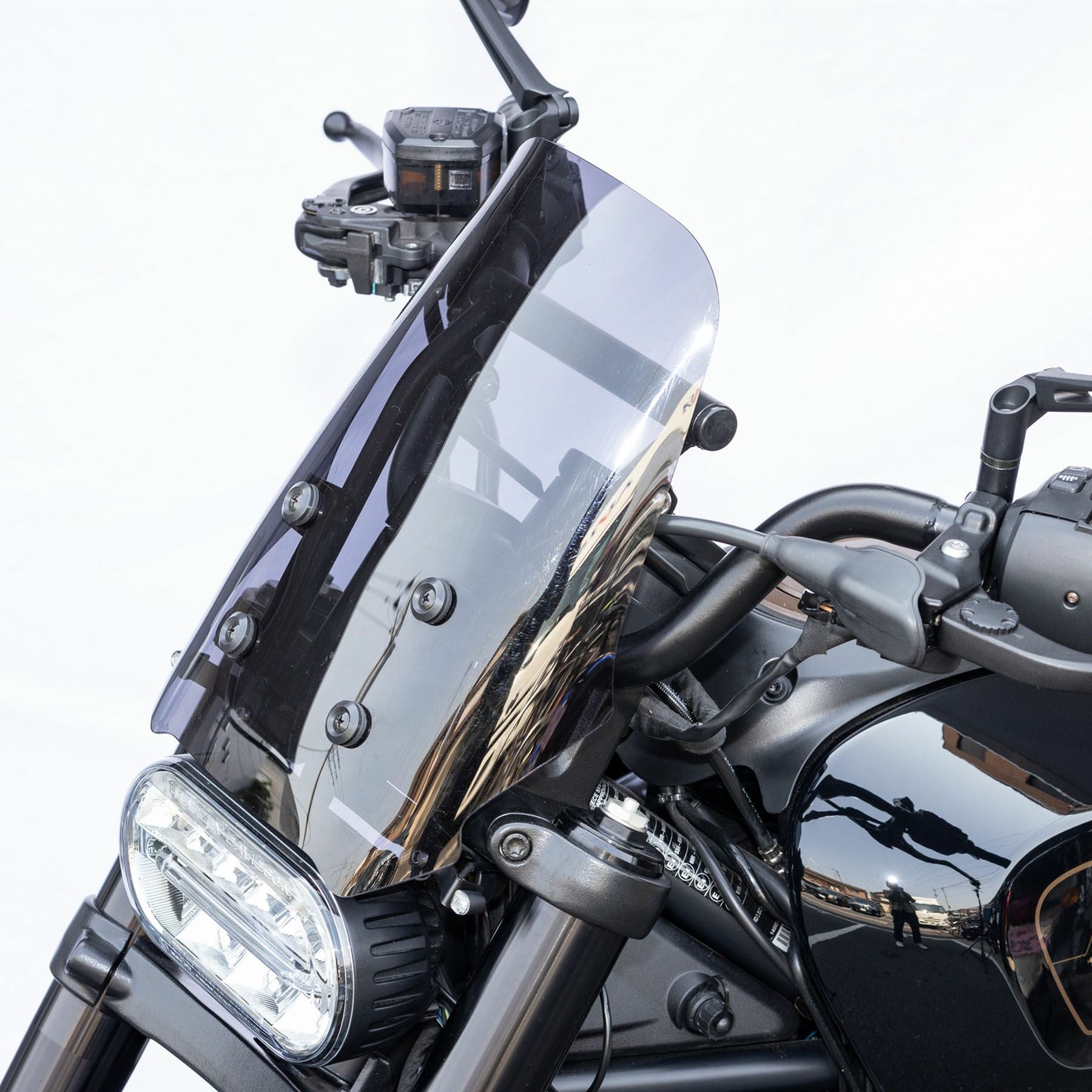 RH1250S クイックリリース コンパクトウインドシールド ダークスモーク