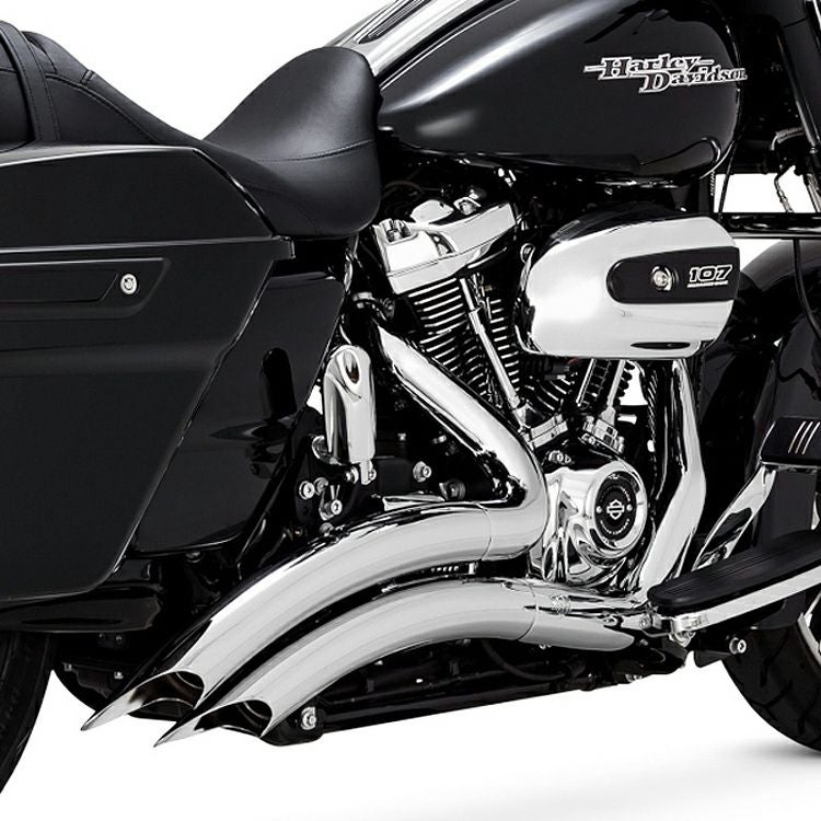 CFR M8ツーリング 4.5インチ スリップオンマフラー ダブルフルーテッド